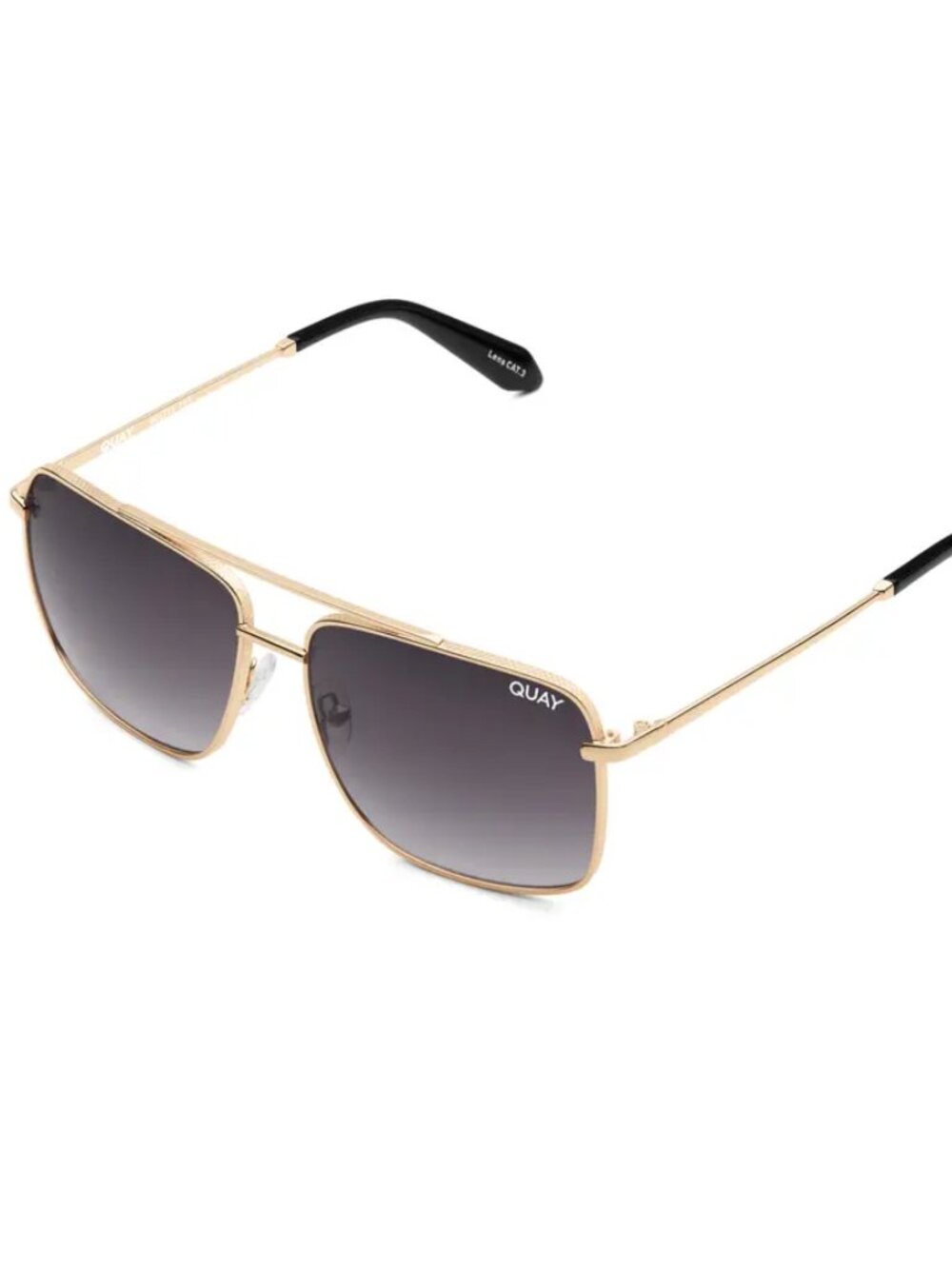 QUAY Hot Take Sunglasses – Gold Frames – Smoke Lenses - NWT